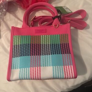 Kate Spade New York x Target Pink Plaid Women's Tote Bag